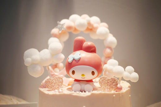 主题蛋糕系列粉色系少女心美乐蒂云朵如图款式新鲜水果动物性淡奶油