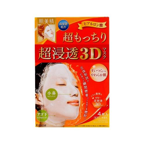 【跨境】KRACIE 肌美精 超渗透3D弹力面膜 4片 商品图0