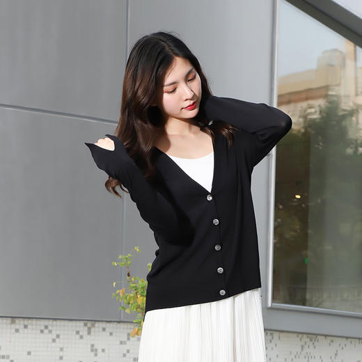 本来之选  夏季新品 短款空调衫 冰丝针织衫 长款外套 商品图1