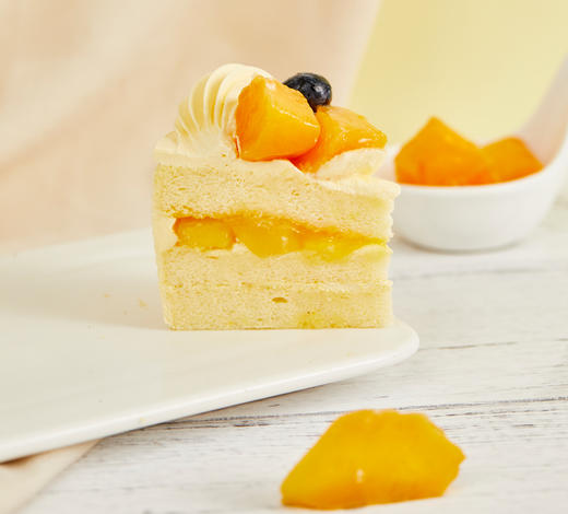 新品上市芒果季下午茶4寸小蛋糕鲜乳香芒