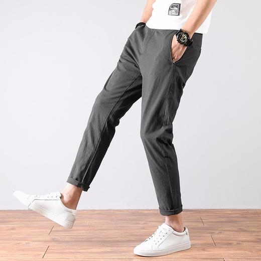 【服饰鞋包】.春季韩版潮流休闲裤男修身直筒裤百搭男士裤子男薄款夏季男裤长裤 商品图1