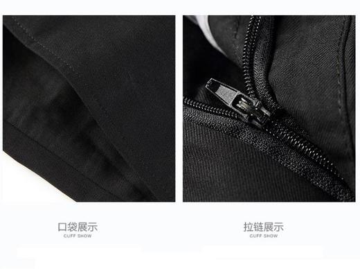 【西装男】男士青年韩版修身纯黑色青年装商务时尚职业中山装 商品图2