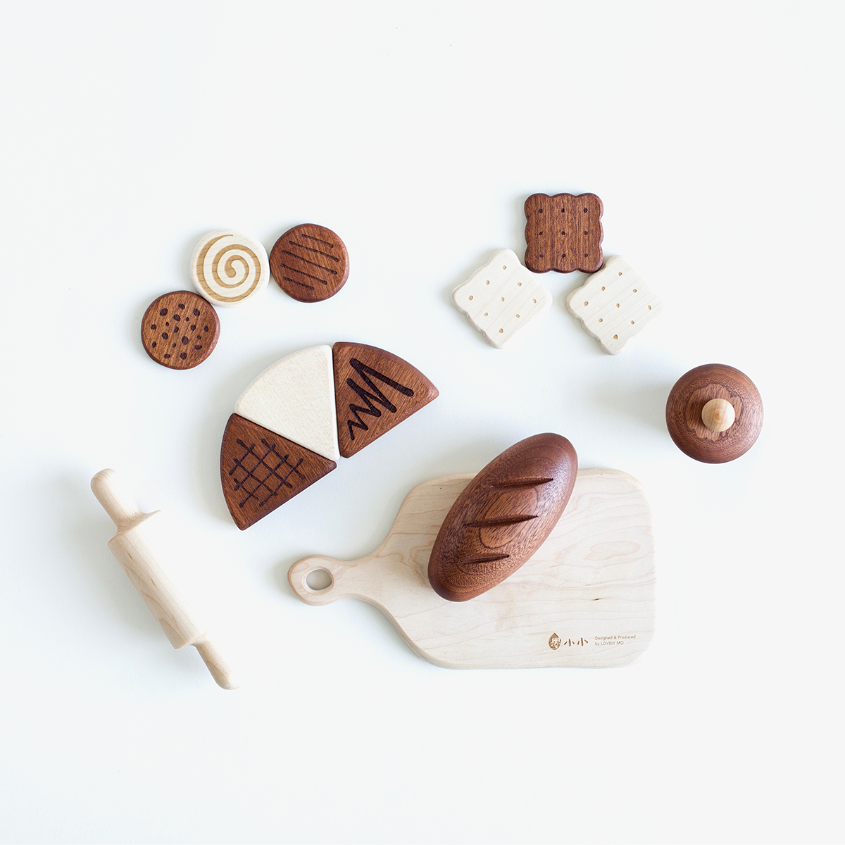 【3岁+】墨小小 纯手工打磨 烘焙积木