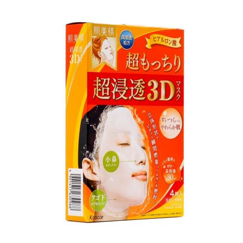 【跨境】KRACIE 肌美精 超渗透3D弹力面膜 4片 商品图1