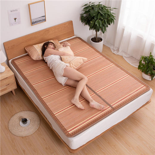 【凉席】夏季双面可折叠双人床竹席 商品图0