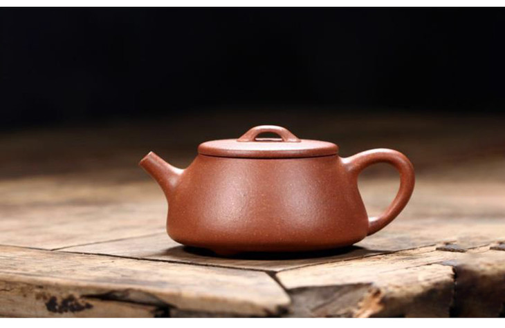青山精选宽口石瓢红降坡泥宜兴正宗全手工紫砂壶国工蒋美平制作z17