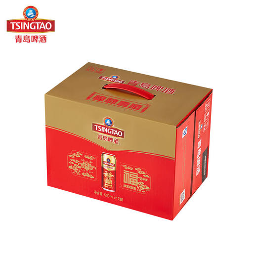 青岛啤酒福如东海10度500ml12听官方直营整箱包邮