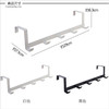 【铁艺无痕挂钩】客厅厨房卧室门后挂钩免打孔 挂衣服衣架宿舍衣帽钩5连排钩 商品缩略图2