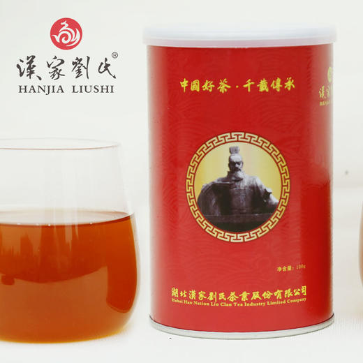 汉家刘氏 黑茶 茶叶 正宗金花黑茯砖茶 湖北砖茶 散装直泡 免撬黑茶 100g 商品图0