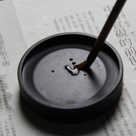 宣品书房 天然原石宣砚砚台 日月同辉