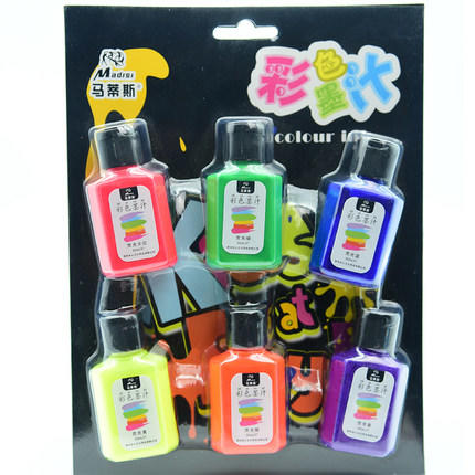 马蒂斯 国画彩色墨汁6*30ml  套装 商品图0