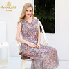 乔万尼夏装真丝印花桑蚕丝修身沙滩裙海边度假连衣裙长款EN2E548 商品缩略图1