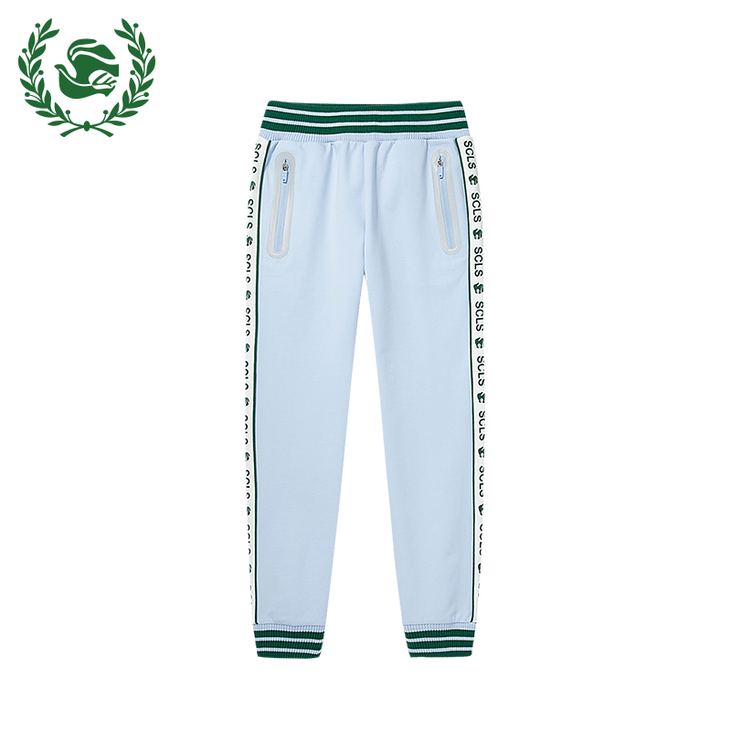 男女孩同款运动长裤（秋冬淡蓝款）Unisex Autumn Trousers*