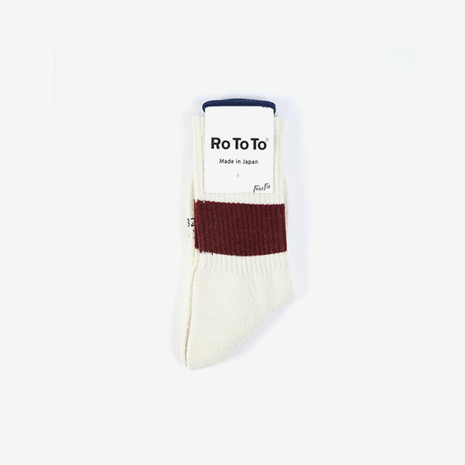 RoToTo CLASSIC CREW SOCKS "SILK NOIL" 丝绵混合编织运动袜 商品图3