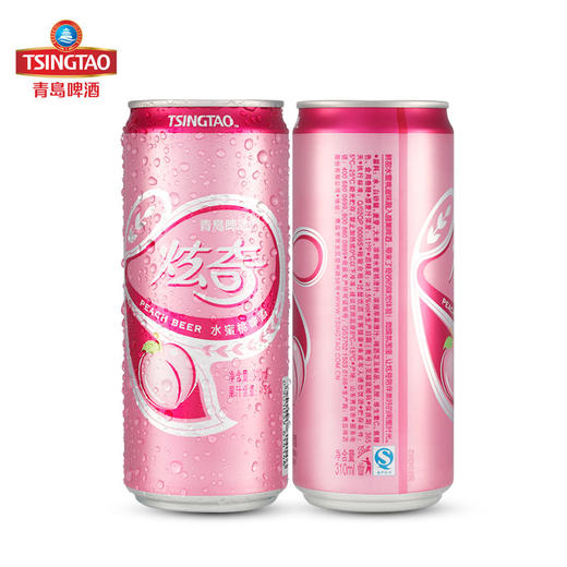 青岛啤酒 炫奇水蜜桃口味310ml*12听 官方直营 整箱包邮 商品图5