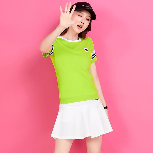 运动套装网球裙纯棉半身裙套装货号tl1901