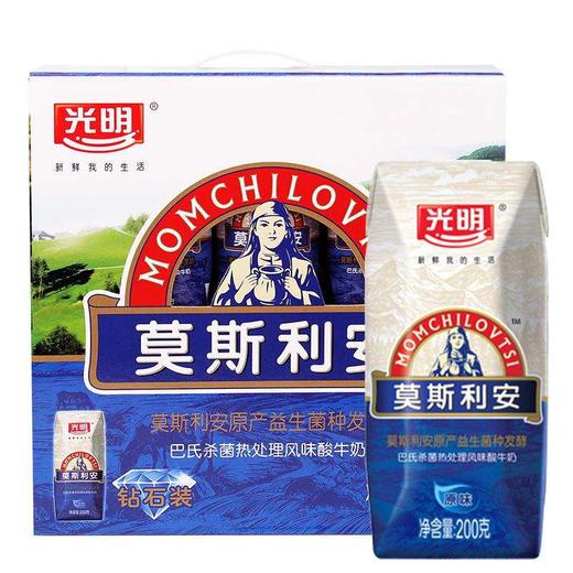 200g*12光明莫斯利安  安巴氏杀菌热处理风味酸牛奶（原味） 商品图0