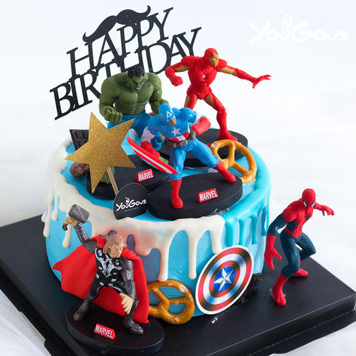 英雄联盟主题造型奶油蛋糕