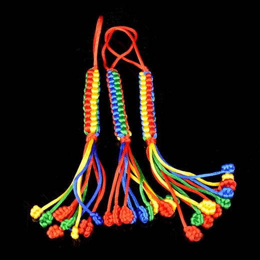 西藏金刚结挂件手工绳 手编吉祥结红绳菠萝结车挂 小玉米结 商品图3