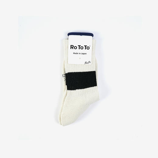 RoToTo CLASSIC CREW SOCKS "SILK NOIL" 丝绵混合编织运动袜 商品图1