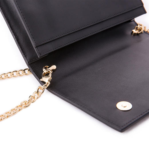 SAINTJOY/上久楷 宋锦女式斜背包 黑色缠枝莲花纹.黑色 BWS18A2801 商品图3