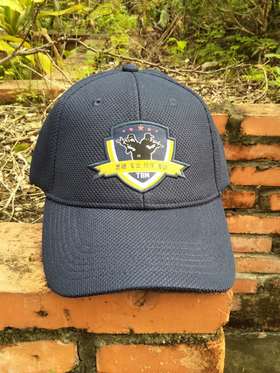 蓝色网布帽-作训徽章