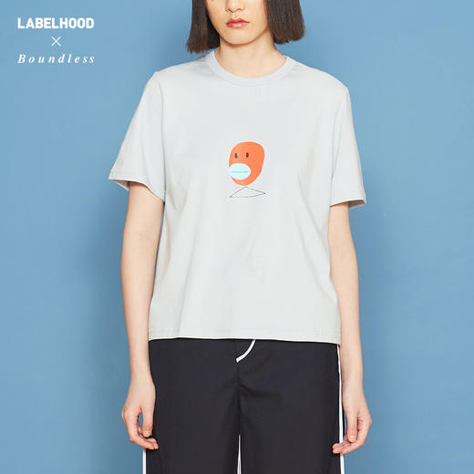 BOUNDLESS 鸭子图案蓝色基本款T恤 B191T15 商品图1