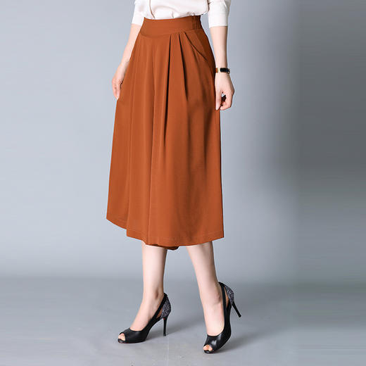 雪纺七分时尚韩版系带松紧腰休闲裤(货号 ce1823)