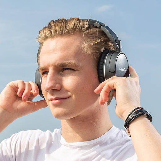 Feliztrip斐利斯 一键ANC主动降噪无线蓝牙＆有线双用全包耳头戴式耳机 TR-HF50 商品图3