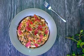 蒜香蘑菇意大利面