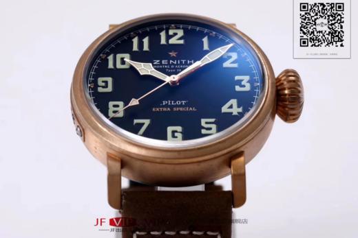 NOOBMAKER真力时飞行员大飞：29.2430.679/21.C753青铜男士腕表，纯青铜表壳，2824瑞士机械机芯，疯马皮表带。振频：28800每小时振荡次数 商品图8