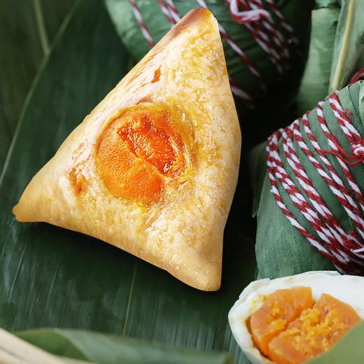 嘉华嘉兴粽子蛋黄肉粽300g真空包装手工特产真真老老粽子糕点小吃