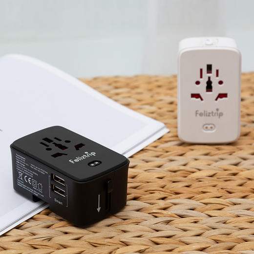Feliztrip斐利斯 出国旅行多国通用带充电宝＆无线充usb电源转换插座 TR-23B＆23W 商品图2