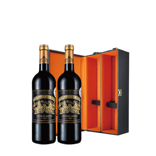 鲜享卡 - g套餐 法国拉蒙加颂酒庄(珍藏)干红葡萄酒*2瓶 双支皮盒