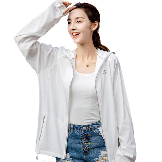 Let's Diet防晒衣女短款2019新款户外夏季韩版时尚宽松薄款 商品图6