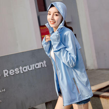 Let's Diet防晒衣女短款2019新款户外夏季韩版时尚宽松薄款 商品图2