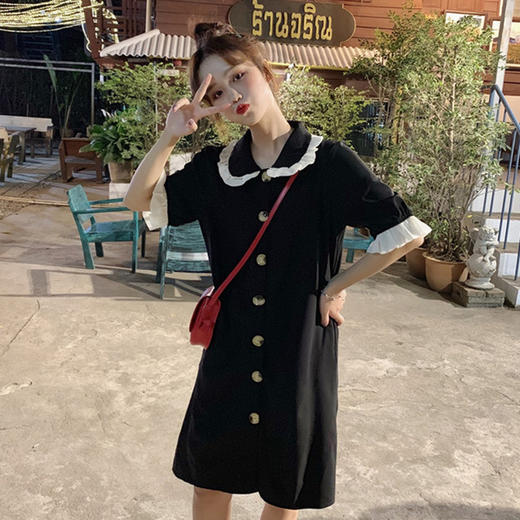 【服饰鞋包】新款女装很仙的A字裙学生仙女裙女雪纺连衣裙夏 商品图1