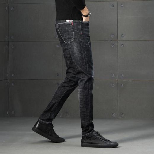 【服饰鞋包】春夏季牛仔裤男弹力小脚男款牛仔裤修身男百搭牛仔裤 商品图2