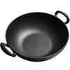 铸味 | 34cm大耳朵平底炒锅 双耳珐琅铸铁炒菜锅 家用电磁燃气通用 商品缩略图1