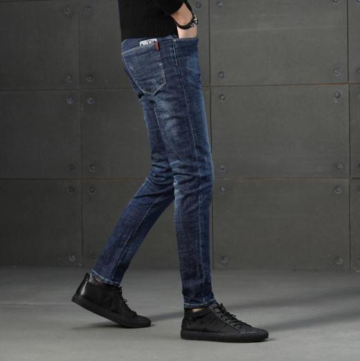 【服饰鞋包】春夏季牛仔裤男弹力小脚男款牛仔裤修身男百搭牛仔裤 商品图1