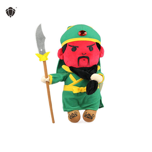 三国文创毛绒玩偶关羽