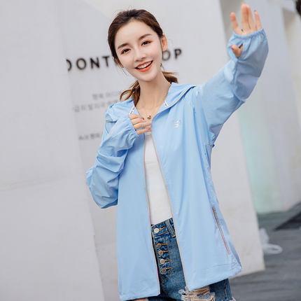 Let's Diet防晒衣女短款2019新款户外夏季韩版时尚宽松薄款 商品图3