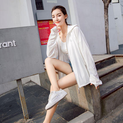Let's Diet防晒衣女短款2019新款户外夏季韩版时尚宽松薄款 商品图4