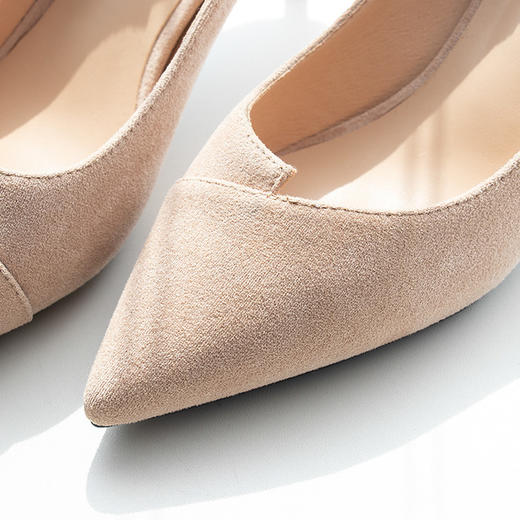 【服饰鞋包】.女鞋春夏高跟鞋猫跟春季新款女鞋细跟单鞋女绒面 商品图3