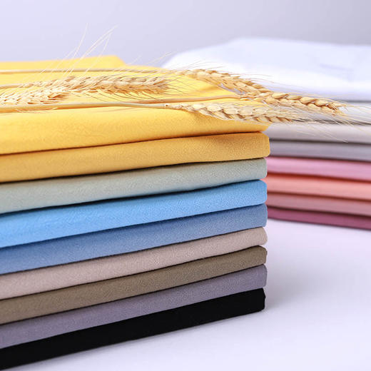 裁缝学苑 全棉水洗棉绉布面料 复古休闲服装面料 半米价