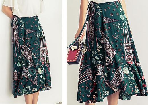 裁缝学苑 AW14网红一片式半身裙1:1实物服装纸样剪裁图纸牛皮纸样 商品图3