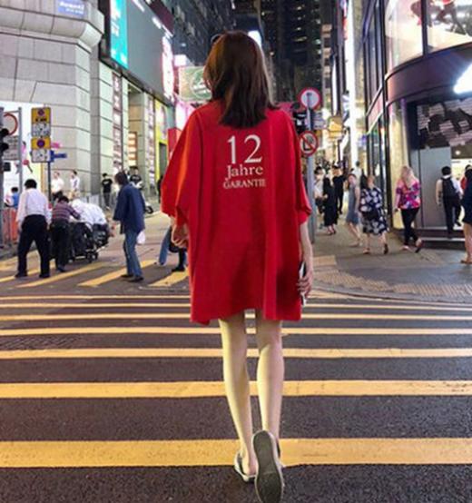 裁缝学苑 AW19宽松韩版短袖T恤1:1实物服装纸样剪裁图纸牛皮纸样 商品图2