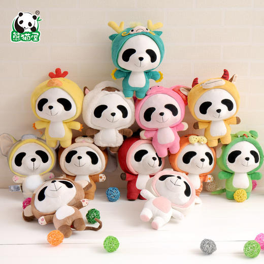 熊猫屋PANDAHOUSE 嘟嘟十二生肖   2026马年吉祥物     送纸袋 商品图0