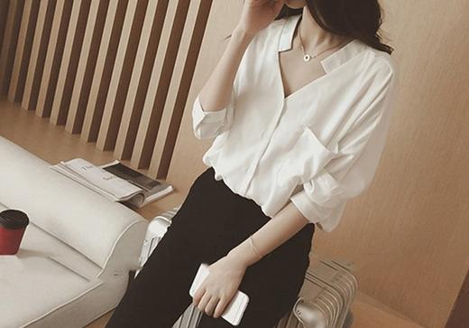 裁缝学苑 AW23宽松V领洋气上衣1:1实物服装纸样剪裁图纸牛皮纸样 商品图1