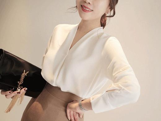 裁缝学苑 AW22宽松衬衣v领上衣1:1实物服装纸样剪裁图纸牛皮纸样 商品图2